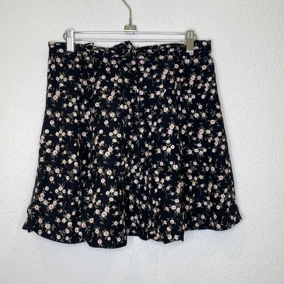 A. Byer Floral Vintage 1990’s Y2K Pleated A-Line Mini Skirt EUC Sz 11 Juniors - Picture 1 of 8